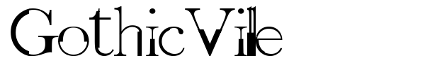 GothicVille font preview